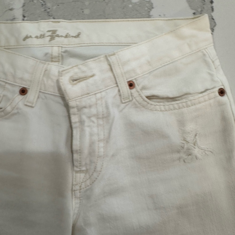 7 for all Mankind White Jeans